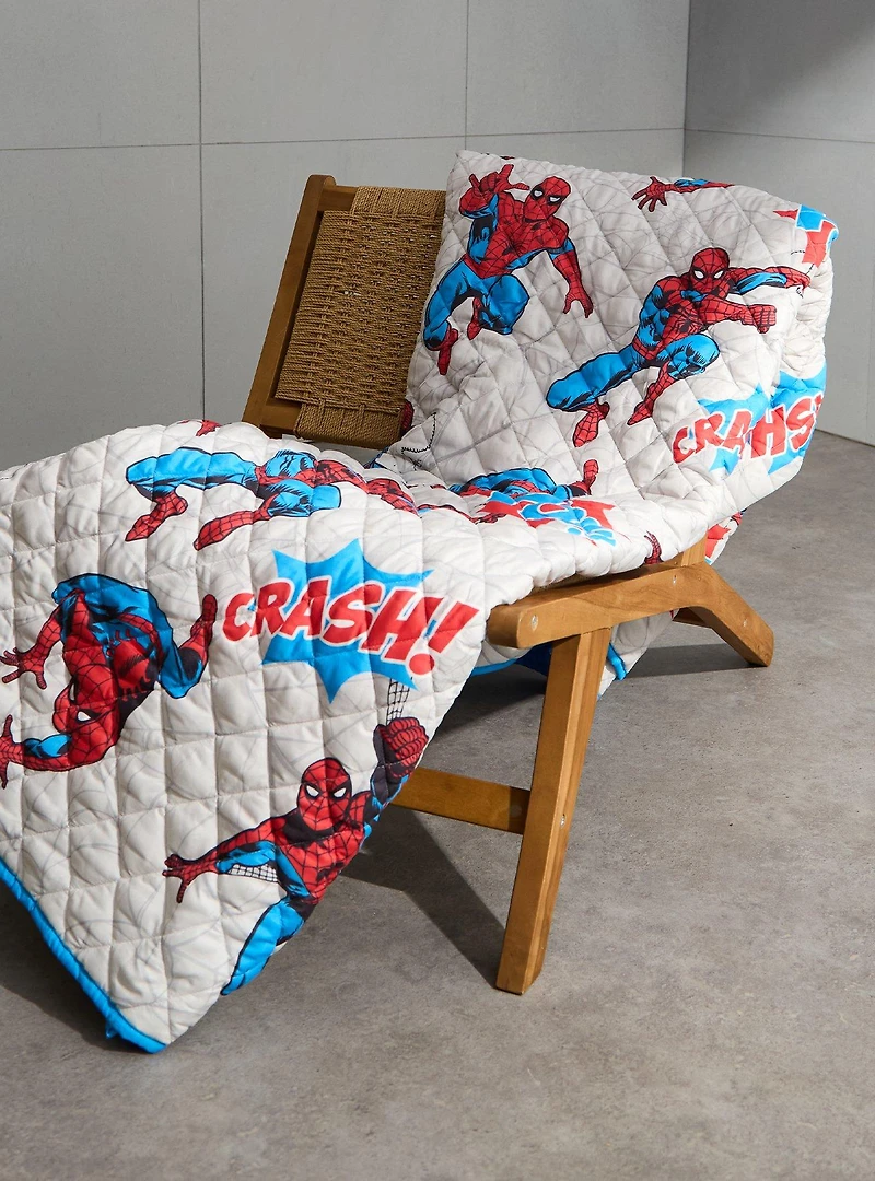 Marvel Spider-Man Retro Quilted Blanket — BoxLunch Exclusive