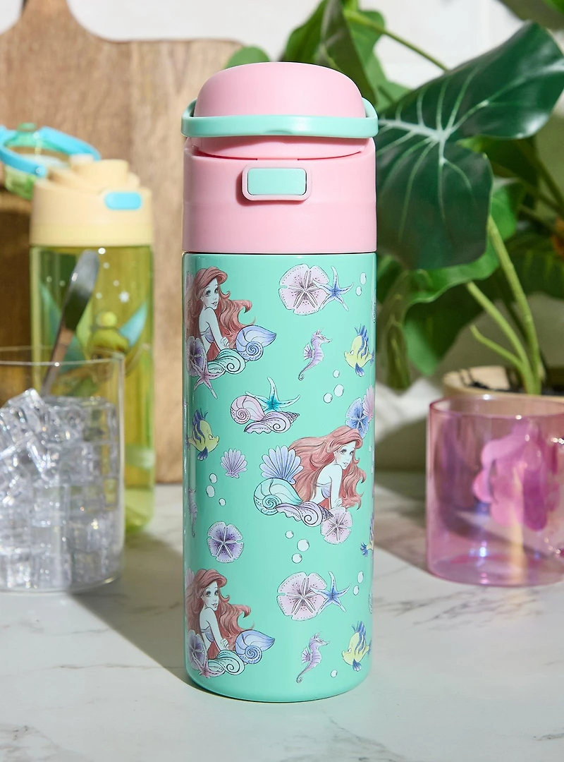 Disney The Little Mermaid Ariel Allover Print Water Bottle