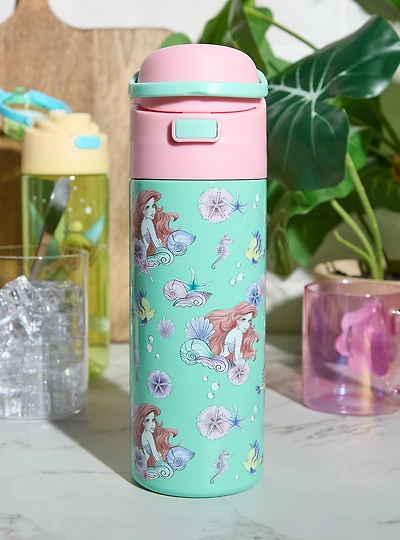 Disney The Little Mermaid Ariel Allover Print Water Bottle