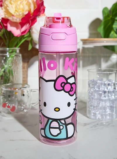 Sanrio Hello Kitty Flip Top Water Bottle