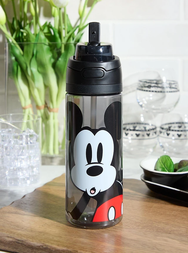 Disney Mickey Mouse Flip Top Water Bottle