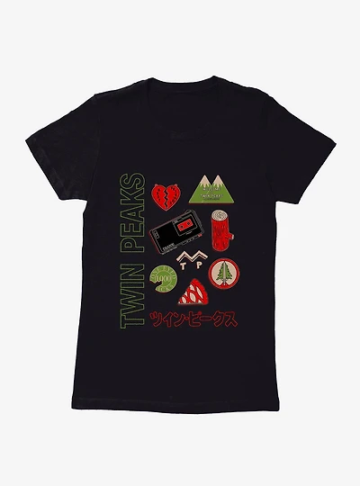Twin Peaks Icons Womens T-Shirt