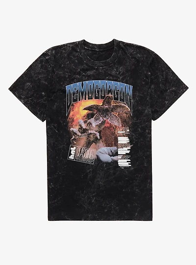 Stranger Things Classified Demogorgon Mineral Wash T-Shirt