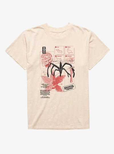 Stranger Things Project MK Ultra Mineral Wash T-Shirt