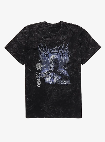 Stranger Things Vecna 001 Metal Mineral Wash T-Shirt
