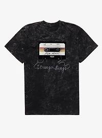Stranger Things Cassette For Max Mineral Wash T-Shirt