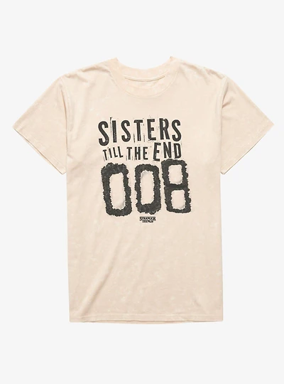 Stranger Things Sisters Till The End 008 Mineral Wash T-Shirt