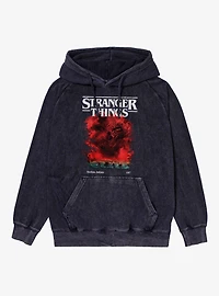 Stranger Things Vecna Hawkins Poster Mineral Wash Hoodie