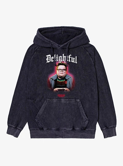 Stranger Things Delightful Derek Mineral Wash Hoodie