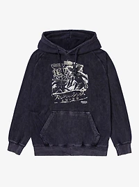 Stranger Things Demogorgon Kanji Collage Mineral Wash Hoodie