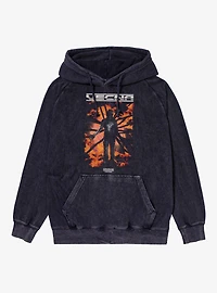 Stranger Things Vecna Hive Mind Explosion Mineral Wash Hoodie