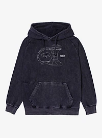 Stranger Things Timewarp Theory Sketch Mineral Wash Hoodie
