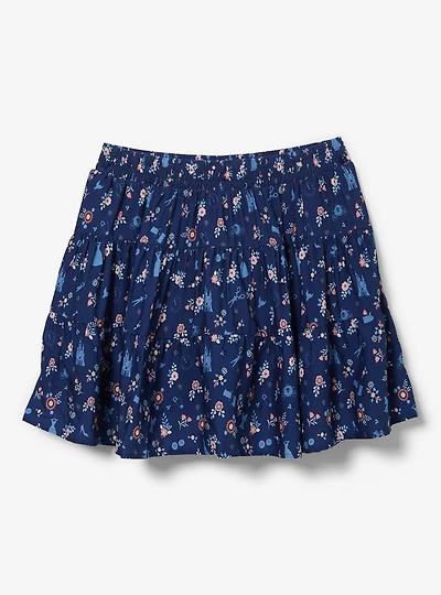 Disney Cinderella Icons Allover Print Plus Tiered Skirt — BoxLunch Exclusive