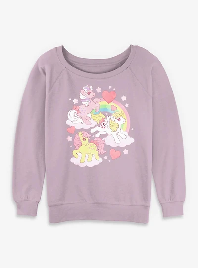 My Little Pony Rainbow Luv Womens Slouchy Sweatshirt
