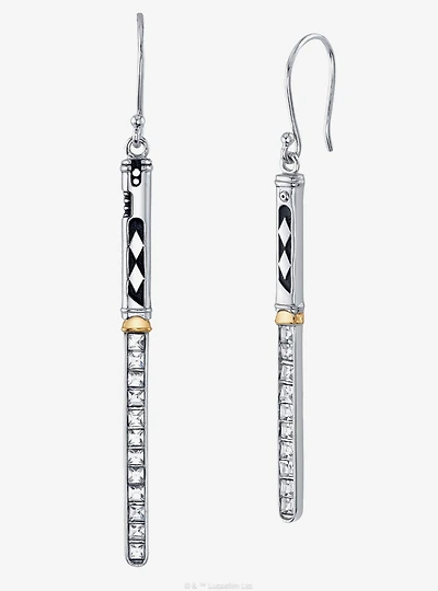 Star Wars X RockLove Ahsoka Tano Crystal Lightsaber Earrings