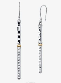 Star Wars X RockLove Ahsoka Tano Crystal Lightsaber Earrings