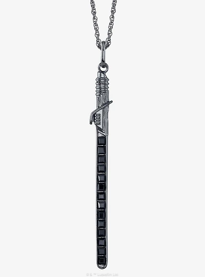 Star Wars X RockLove Darksaber Crystal Lightsaber Necklace