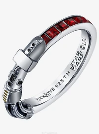 Star Wars X RockLove Darth Vader Crystal Lightsaber Ring