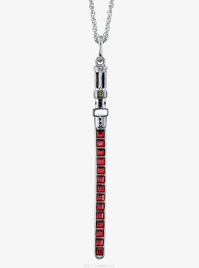 Star Wars X RockLove Darth Vader Crystal Lightsaber Necklace