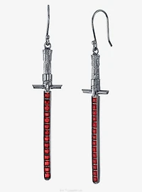 Star Wars X RockLove Kylo Ren Crystal Lightsaber Earrings