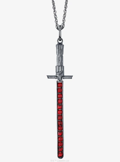 Star Wars X RockLove Kylo Ren Crystal Lightsaber Necklace