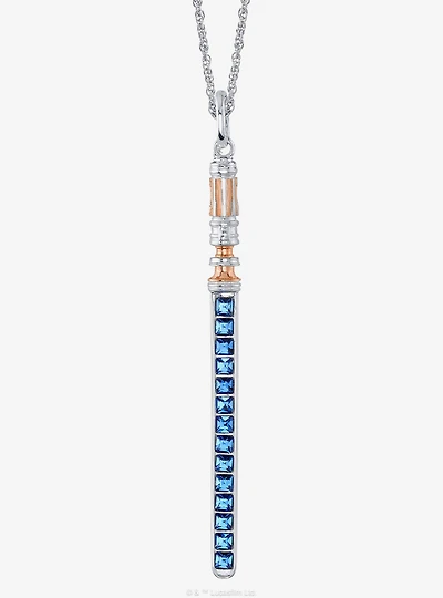 Star Wars X RockLove Leia Organa Crystal Lightsaber Necklace