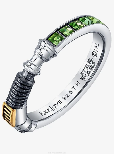 Star Wars X RockLove Luke Skywalker Crystal Lightsaber Ring