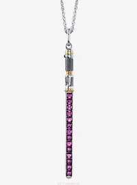 Star Wars X RockLove Mace Windu Crystal Lightsaber Necklace