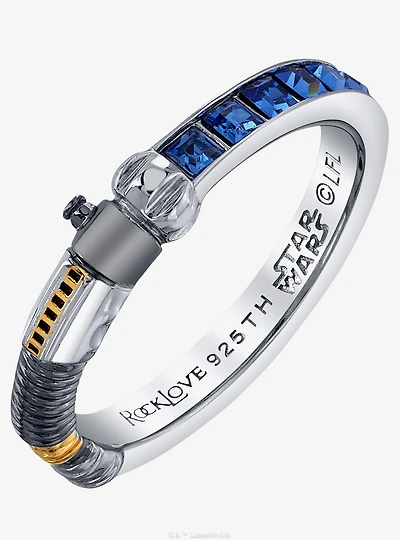 Star Wars X RockLove Obi-Wan Kenobi Crystal Lightsaber Ring