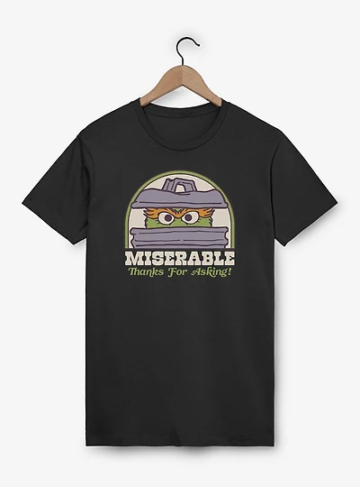 Sesame Street Oscar The Grouch Miserable Thanks For Asking! T-Shirt