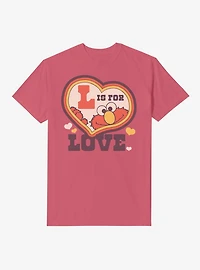 Sesame Street Elmo L Is For Love Garment-Dyed T-Shirt