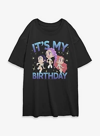 KPop Demon Hunters HUNTR/X It's My Birthday Womens Oversized T-Shirt