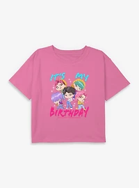 KPop Demon Hunters Saja Boys It's My Birthday Youth Girls Boxy Crop T-Shirt