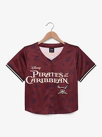 Disney the Pirates of Caribbean Elizabeth Swann Women's Cropped Baseball Jersey - BoxLunch Exclusive