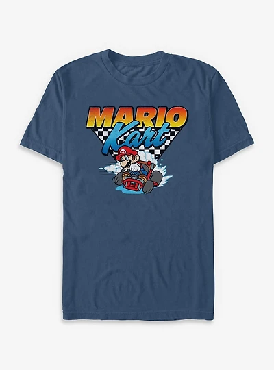 Nintendo Mario Team Driver Kart Garment-Dyed T-Shirt