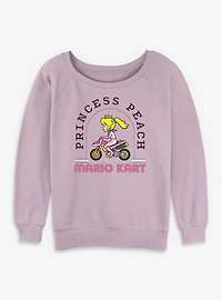 Nintendo Mario Kart Princess Peack Womens Slouchy Sweatshirt