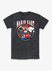 Nintendo Mario Kart Fast Swerve Mineral Wash T-Shirt