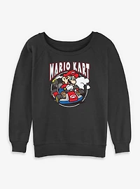 Nintendo Mario Kart Fast Swerve Womens Slouchy Sweatshirt
