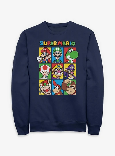 Nintendo Super Mario Character Hall Of Fame Sweatshirt