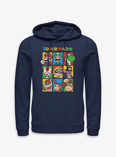 Nintendo Super Mario Character Hall Of Fame Hoodie