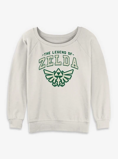 The Legend Of Zelda Badge Icon Womens Slouchy Sweatshirt