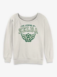 The Legend Of Zelda Badge Icon Womens Slouchy Sweatshirt