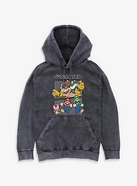 Nintendo Super Mario Watch Your Back Mineral Wash Hoodie