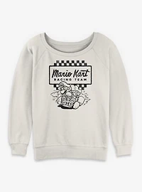 Nintendo Mario Kart Racing Team Womens Slouchy Sweatshirt