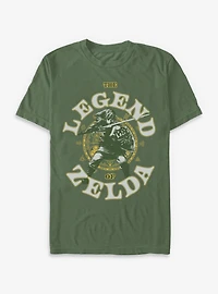 The Legend Of Zelda Fighting Crest Link Garment-Dyed T-Shirt