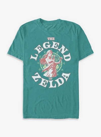 The Legend Of Zelda Fighting Crest Garment-Dyed T-Shirt