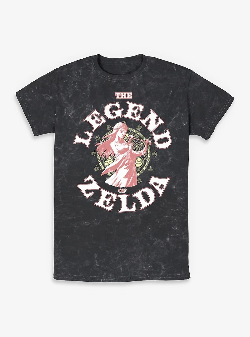 The Legend Of Zelda Fighting Crest Mineral Wash T-Shirt