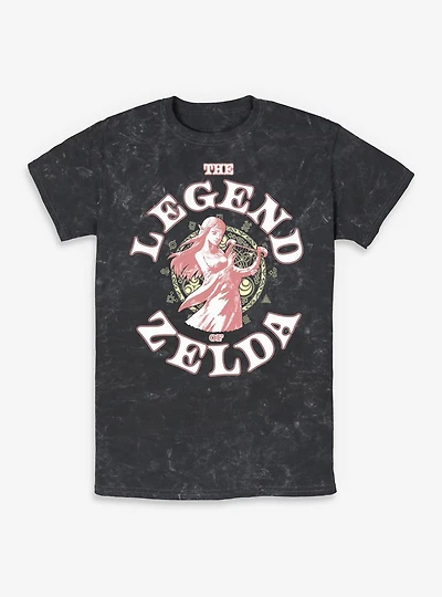 The Legend Of Zelda Fighting Crest Mineral Wash T-Shirt