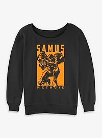Nintendo Samus Metroid Womens Slouchy Sweatshirt