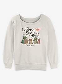 The Legend Of Zelda Great Deku Tree Wind Waker Womens Slouchy Sweatshirt